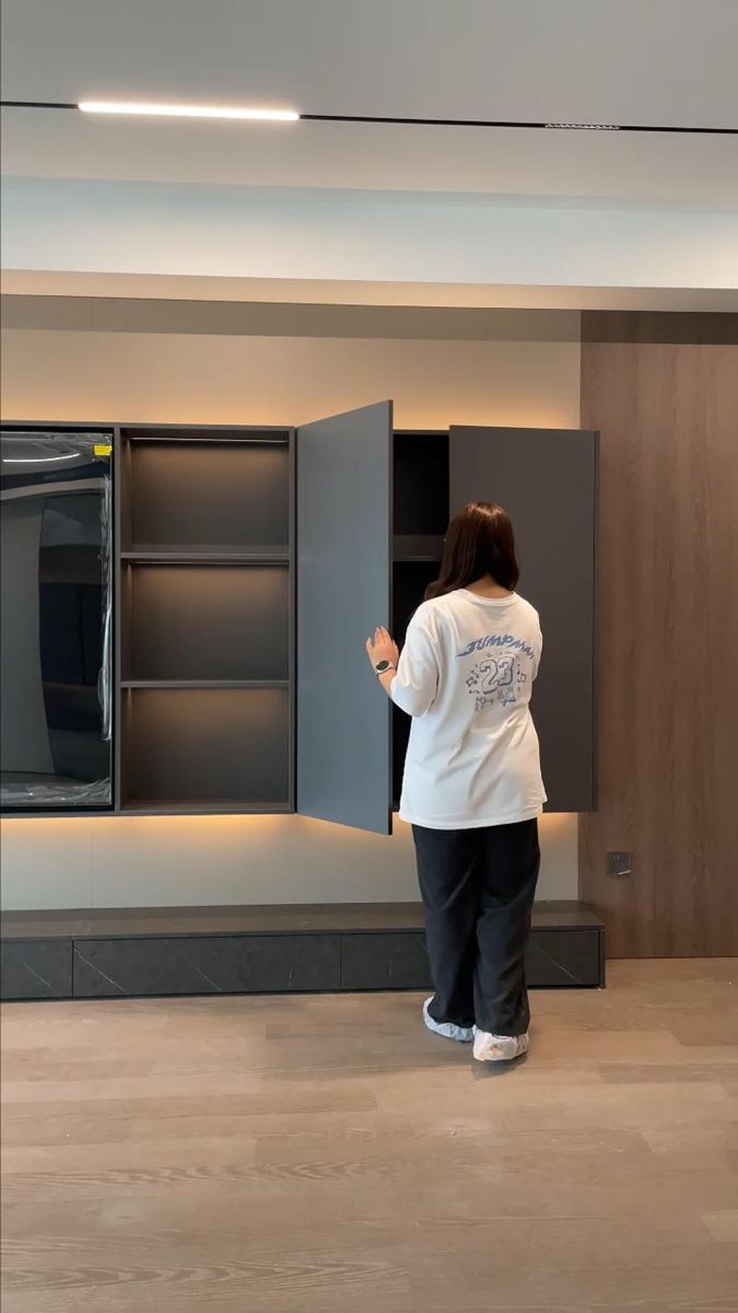 极简客厅电视背景柜 视频封面