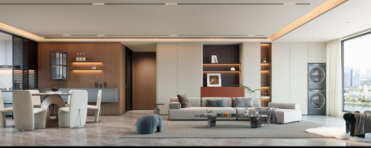 珺华赋190m²,意式极简设计方案 实景图 1