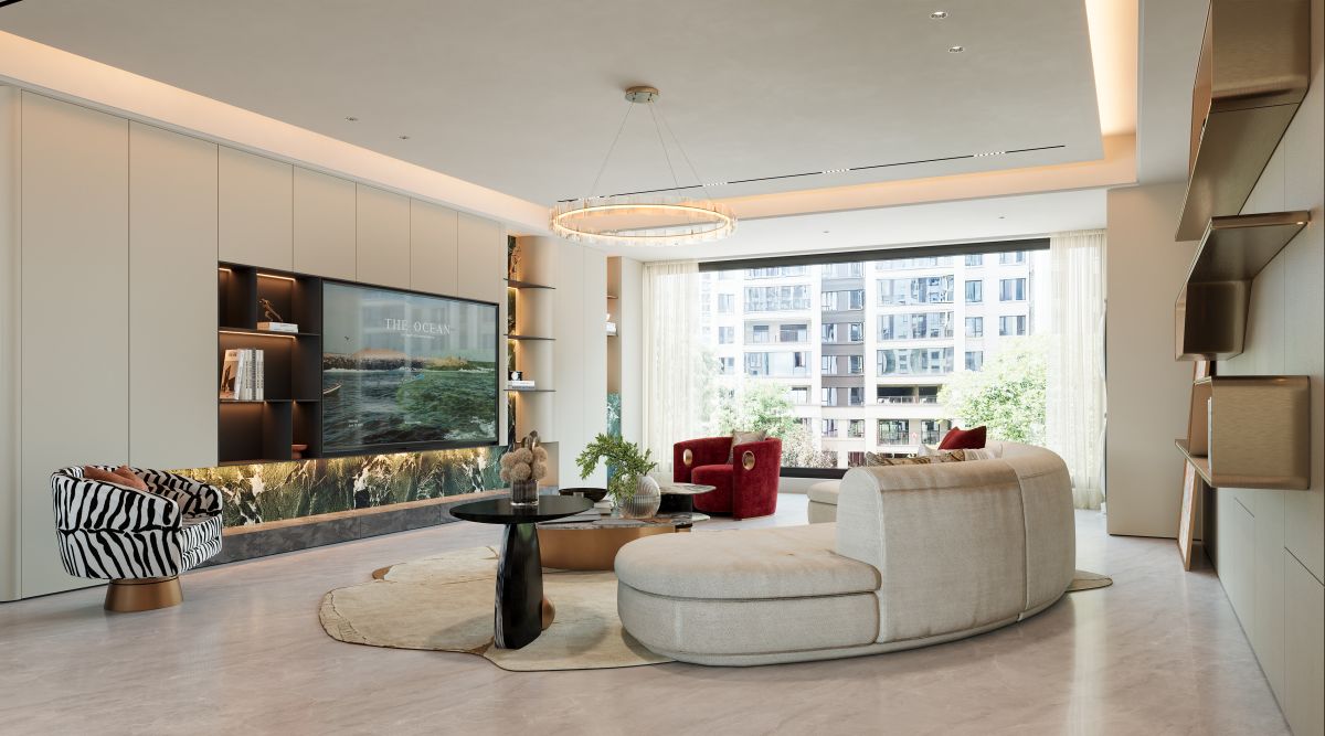 湖西观云197m²,意式极简设计方案 实景图 1