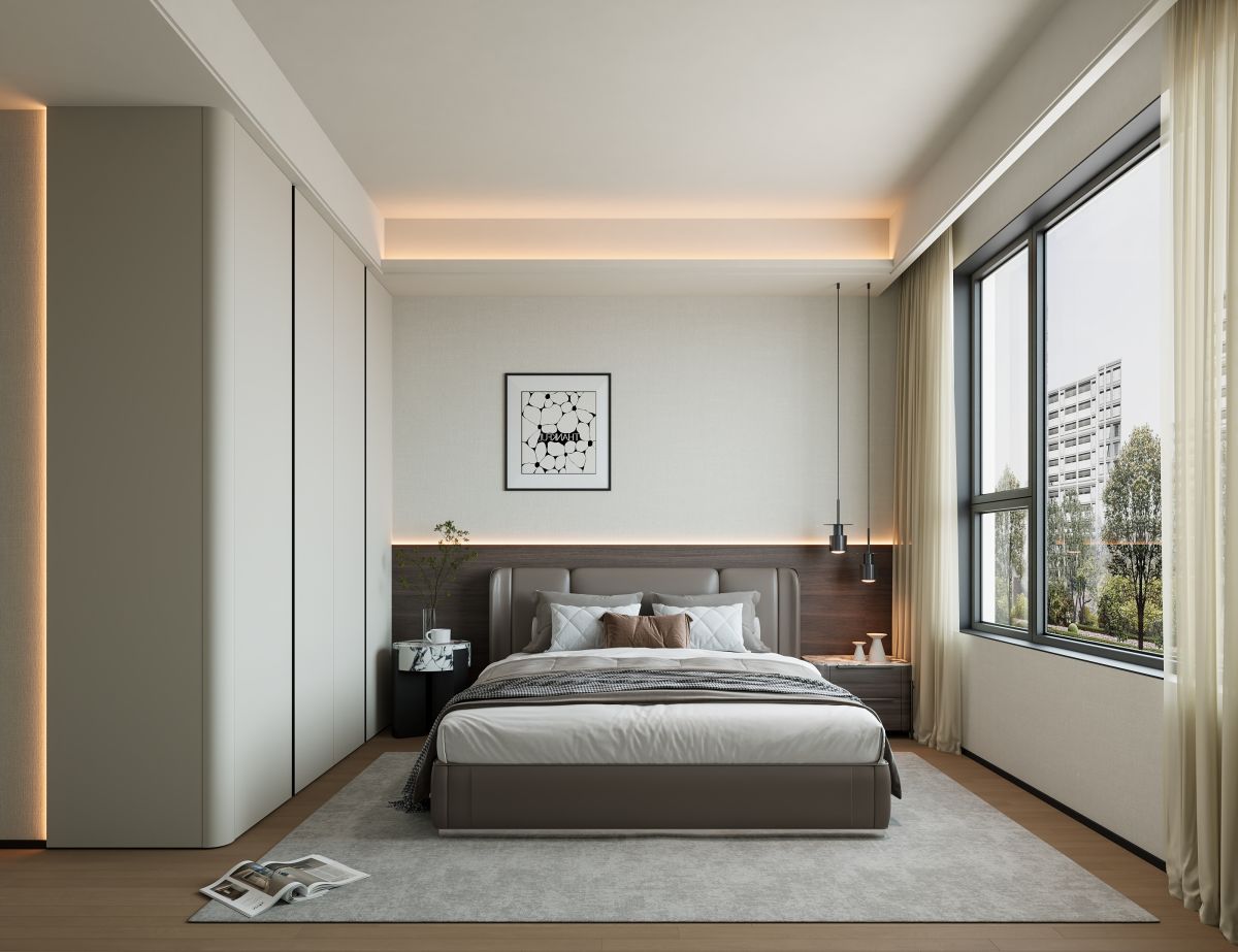 御湖镜225m²,意式极简设计方案 实景图 10