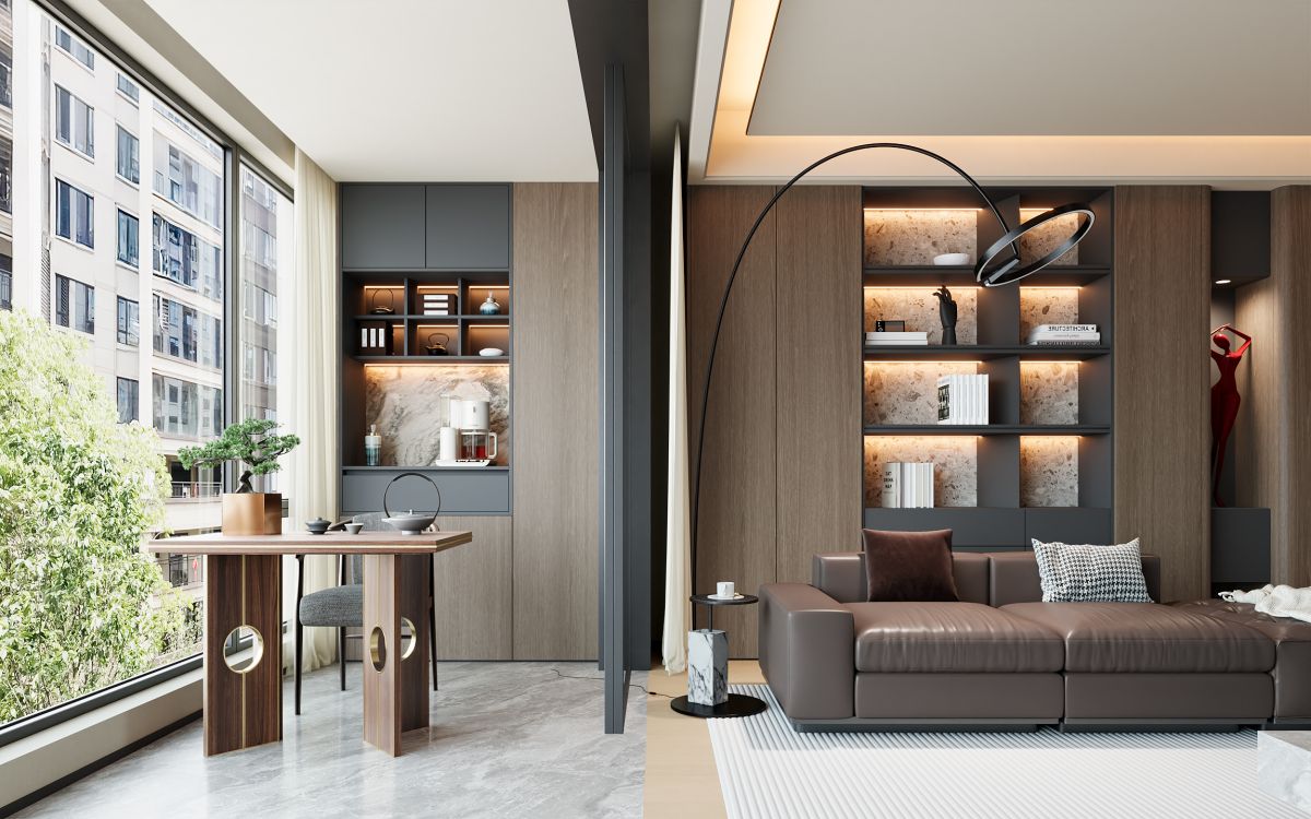 拾月璟庭197m²,意式极简设计方案分享 实景图 4