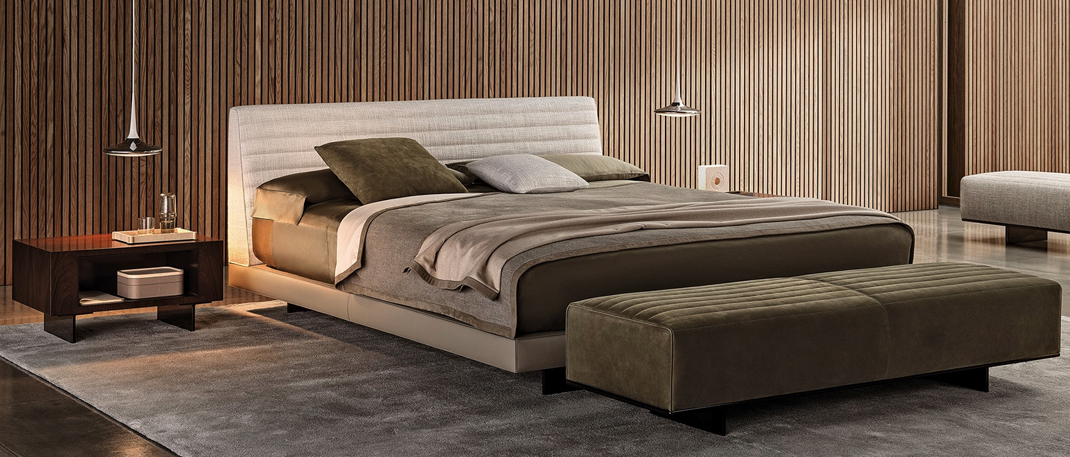 Minotti Twiggy 棋盘格床