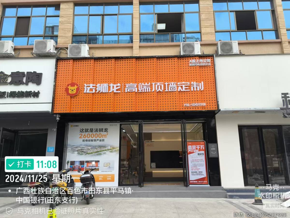 广西百色田东县法狮龙专卖店图片