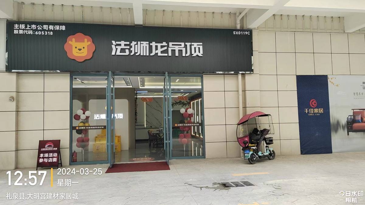 陕西咸阳礼泉县法狮龙专卖店图片