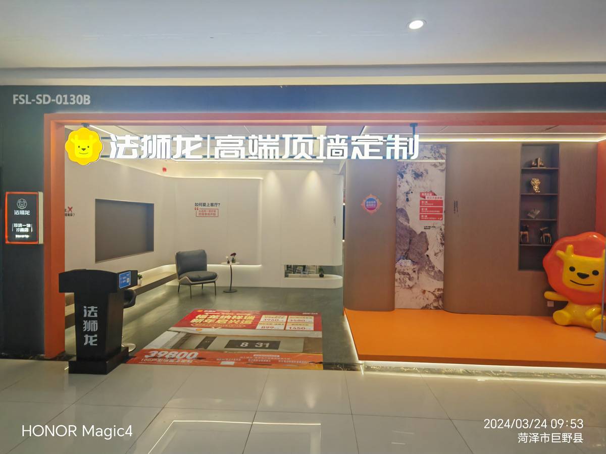 山东菏泽巨野县法狮龙专卖店图片